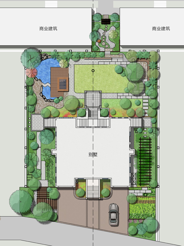 百通香溪庭院別墅景觀平面圖